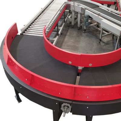 品質  Logistics Curve Belt Conveyor Logistics Curved Conveyor Belts For Material Distribution And Sorting 工場